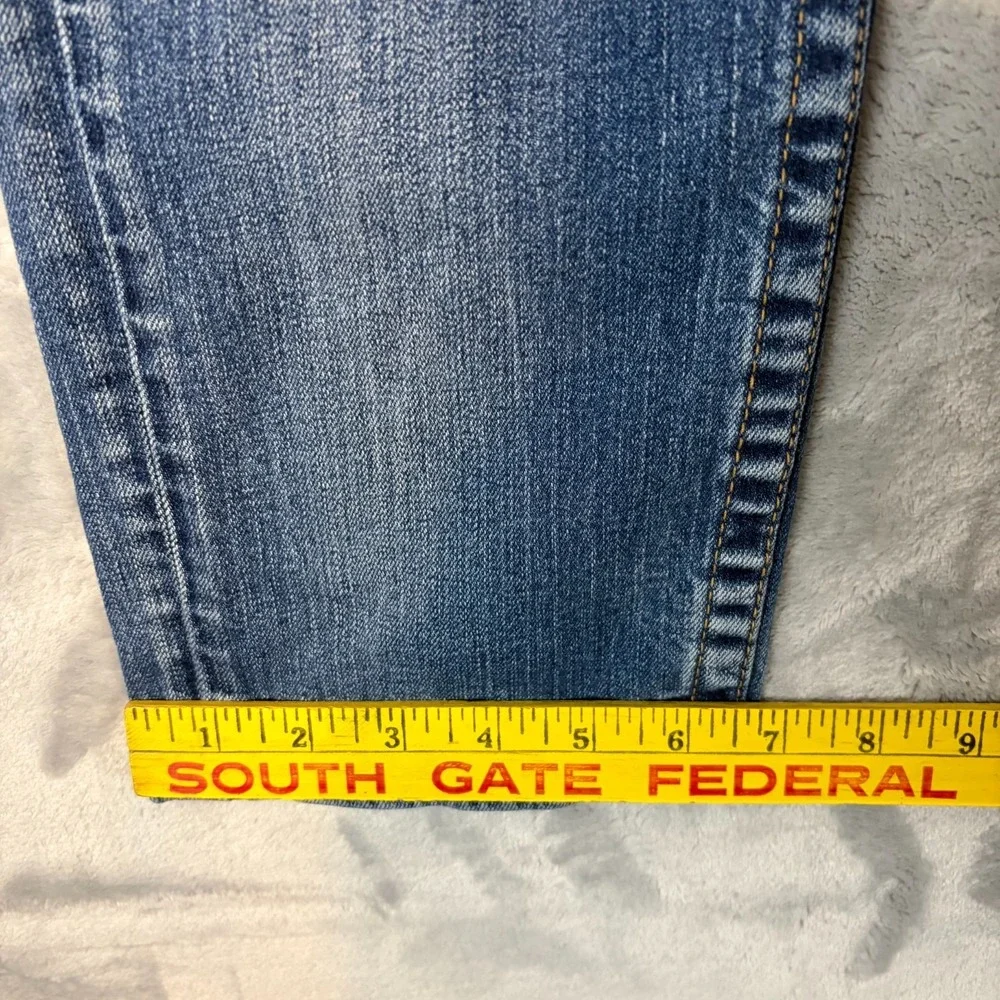 True Religion Men's Rocco Relaxed Skinny  Jeans Size 34x32 Blue jeans Flaps